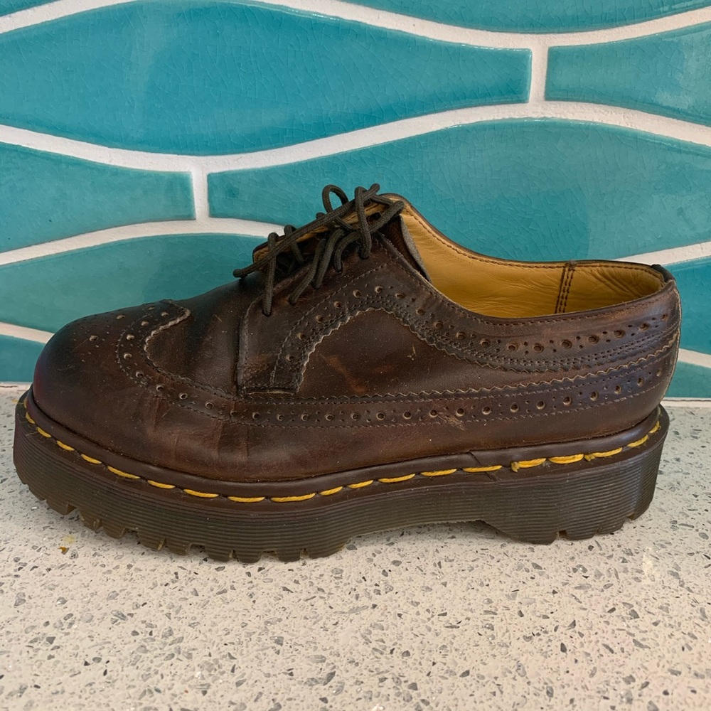 Dr. Martens Oxford Lace Up Platform Shoes
